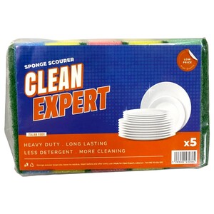 Clean Expert Sponge Scourer 5 Pieces