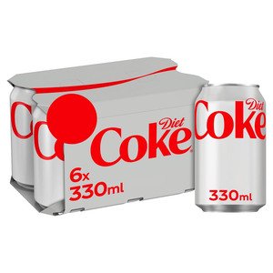 Coca Cola Soft Drink Diet 330Ml X6
