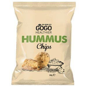Mr.Riley's Gogo Healthier Hummus Chips Sour Cream & Onion 100G