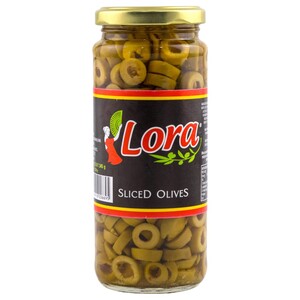 Lora Green Sliced Olives 345G