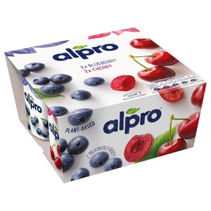 Alpro Yofu Blueberry & Cherry 4 Pieces 125G