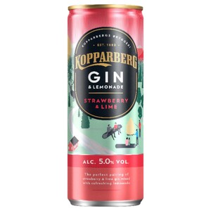 Kopparberg Gin & Lemonade Strawberry & Lime 25Cl