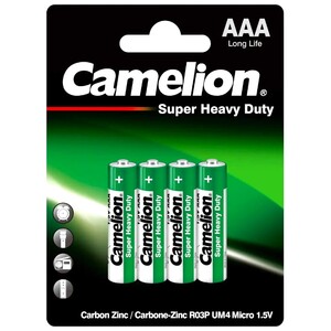 Camelion Super Heavy Duty Long Life Aaa Pack 4