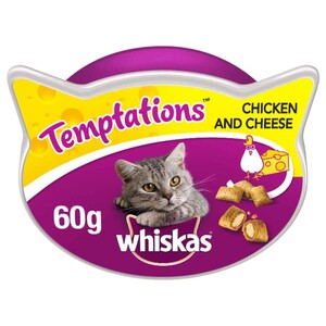 Whiskas Treat Temptations Chicken & Cheese 60G