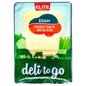 Elite Deli To Go Edam Slices 400G