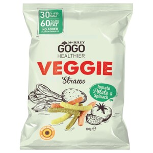Mr.Riley's Gogo Healthier Veggie Straws 100G