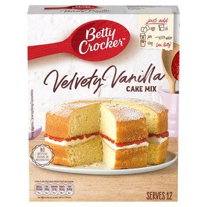 Betty Crocker Velvety Vanilla Food Cake Mix 425G