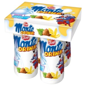 Zott Monte Long Life Vanilla Milk Drink 95Ml X4