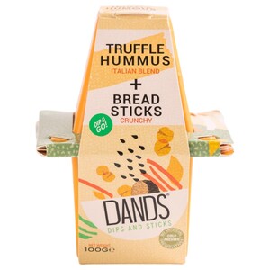 Dands Dip & Go Truffle Hummus + Bread Sticks 100G