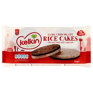 Kelkin Rice Cakes Dark Chocolate 100G