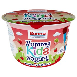 Benna Yummy Kids Yogurt Raspberry & Rhubarb 110G