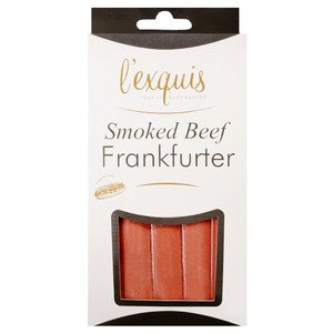 L'exquis Smoked Frankfurter Beef 375G