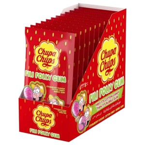 Chupa Chups Fili Folly Gum Strawberry 11G X12