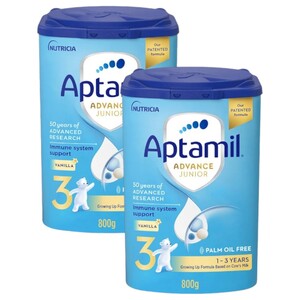 Aptamil Baby Milk Powder Advance Stage 3 Palm Oil Free 800G X2