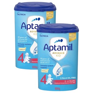 Aptamil Baby Milk Powder Advance Stage 4 Palm Oil Free 800G X2