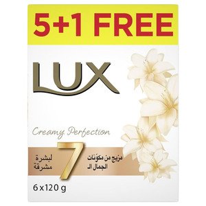 Lux Soap Bar Creamy Perfection 120G X6