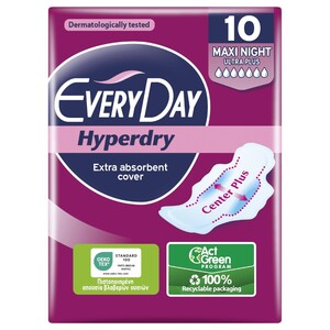 Everyday Hyperdry Maxi Night 10Pcs