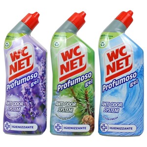Wc Net Profumoso Gel Ocean Fresh Mountain Fresh Lavanda 3Pieces 750Ml