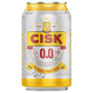 Cisk 0.0 Alcohol Free Lager Can 330Ml