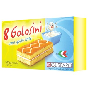 Gusparo Golosini Milk Sponges 8Pcs 200G