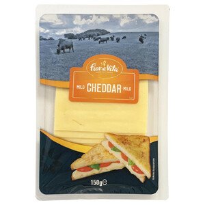 Fior Di Vita Cheddar Mild Cheese Slices 150G