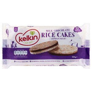 Kelkin Rice Cakes Milk Chocolate 100G