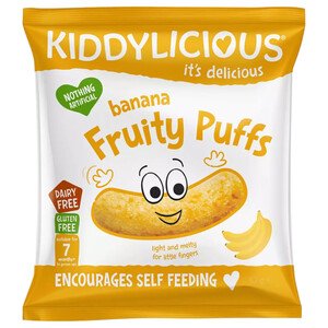 Kiddylicious Fruity Puffs Banana 10G