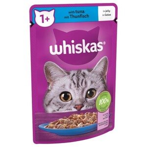 Whiskas 1+ Cat Pouch Tuna Jelly 85G