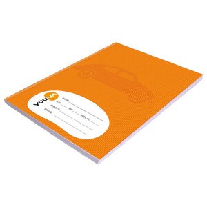Navneet Exercise Book Math Single Line 2 Side Margin A5 200 Pages