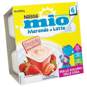 Nestle Mio Merenda Strawberry 4 Pieces 100G