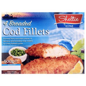 Sheltie Breaded Cod Fillet 500G