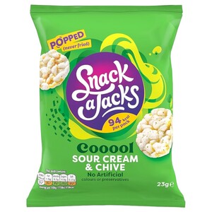 Snack A Jacks Mini Sour Cream & Chives 23G