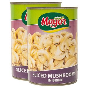 Mayor Sliced Mushrooms In Brine 400G X2 50C Off