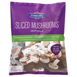Emborg Frozen Sliced Mushrooms 450G