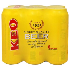 Keo Finest Quality Beer Can 50Cl X6