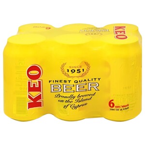 Keo Finest Quality Beer Can 33Cl X6