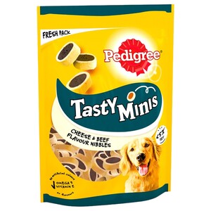 Pedigree Tasty Minis Beef And Cheese 140G