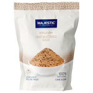 Majestic Light Muscovado Brown Sugar 500G