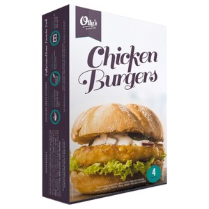 Olly's Chicken Burgers Cornflakes 4Pcs 380G