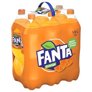 Fanta Carbonated Soft Drink Orange 1.5L X6