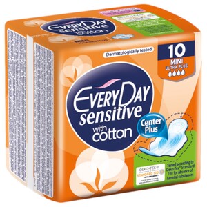 Everyday Sensitive Flower Touch Mini Ultra Plus Pads 10 Pieces
