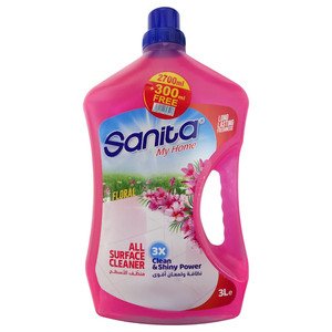 Sanita All Surface Cleaner Floral 2700Ml+ 300Ml Free