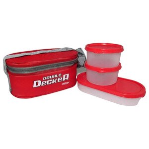 Milton Lunch Box Set Oval 450Ml + 2 Round 280Ml Double Decker Soft