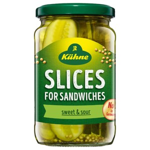 Kühne Gherkins Slices 370Ml