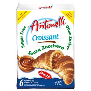 Antonelli Croissant Senza Zucchero Cacao 42G X6