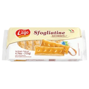 Lago Sugar Puff Pastry Biscuit 20 Pieces 135G