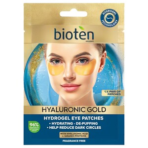 Bioten Hydrogel Eye Patches Hyaluronic Gold 1 Pair