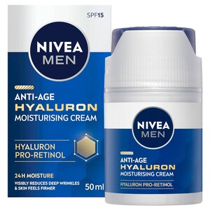 Nivea Men Hyaluron Facial Cream Spf 15 Anti-Age 50Ml