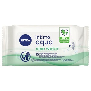 Nivea Intimate Aqua Aloe Wipes 15 Pieces