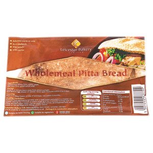 Leicester Whole Meal Pita Bread Oval 450G